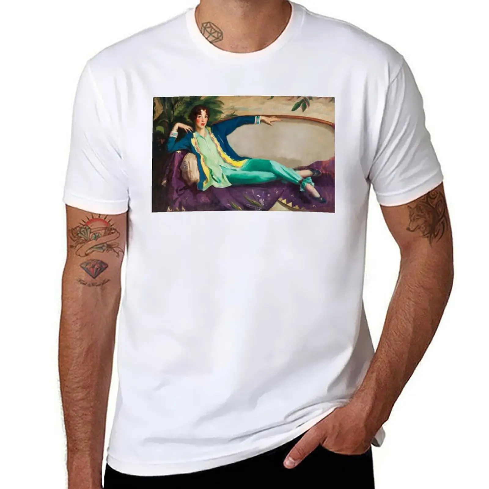 Camiseta de Robert Henri Gertrude Vanderbilt Whitney, camiseta para hombre, camisetas de lujo con estampado