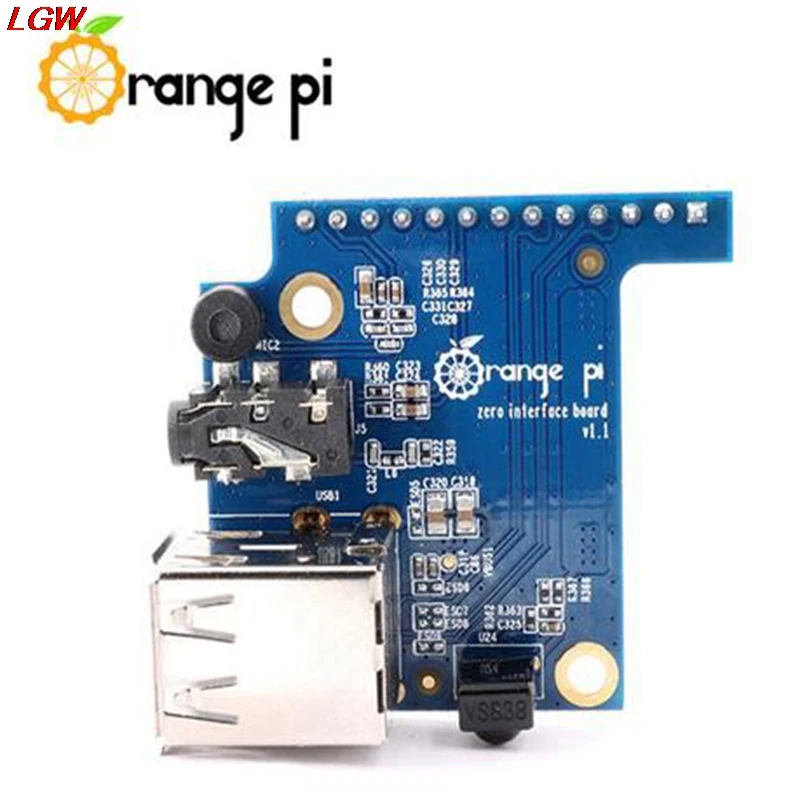 Orange Pi adapter board 2 USB 2.0 special expansion card for Orange Pi Zero PC IO microphone USB AHS