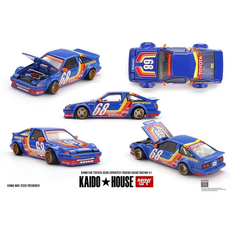 

KaidoHouse MINIGT 1:64 Toyota AE86 # Коллекционная модель автомобиля из сплава, имитирующая оригинальную, 196 деталей