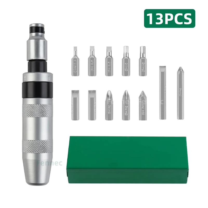 

13 Piece Impact Screwdriver Set Hand Impact Driver Bits Heavy Duty Combination Impact Hardware Bits Corrector Screwdriver Set