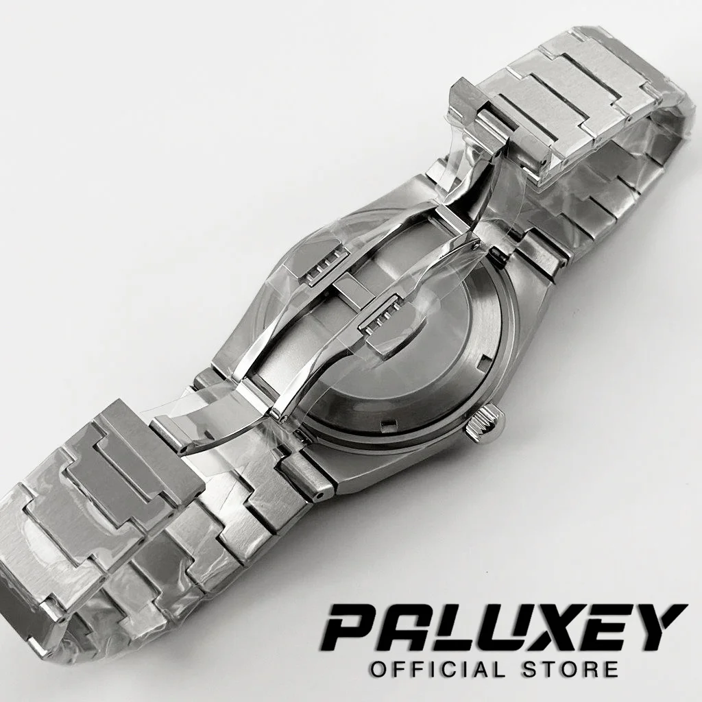 PRX NH35 40MM 실버 링 사파이어 크리스탈 플루트 베젤 시계 케이스 PRX 슈퍼 플레이어 NH34 NH35 NH36 NH38 무브먼트 용 부품