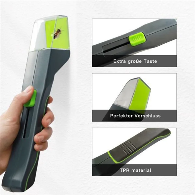 

ABGG-Plastic Garden Insect Catcher Handheld Insect Controller Spider Bee Artifact Portable