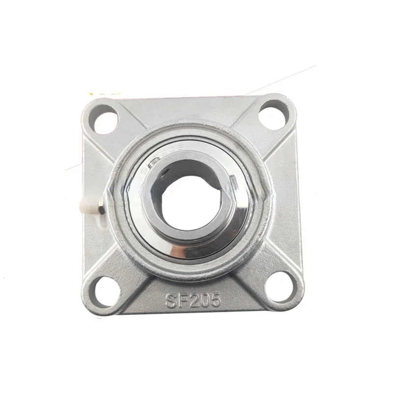 Square Stainless Steel Outer Spherical Bearing with Seat UC203.SF203 SF204 SF205 SF206 SF207