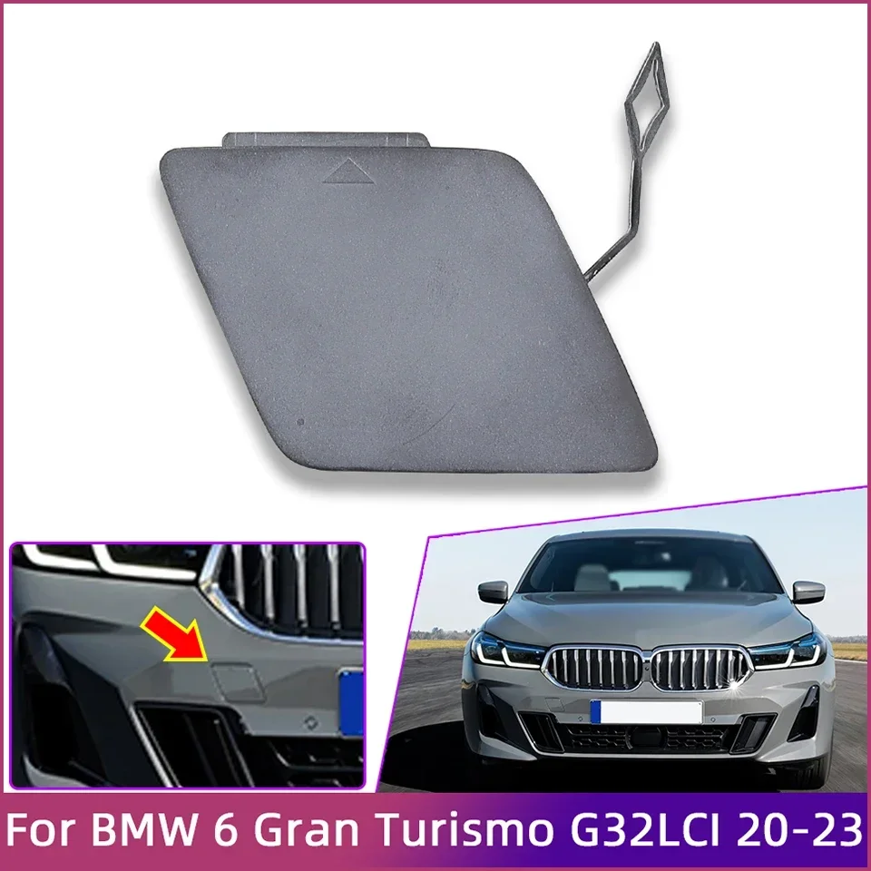 Front Bumper Tow Hook Eye Cap Cover Lid For BMW 6 Series GT Gran Turismo M G32 Lci 2020 2021 2022 2023 Hauling Trailer Shell