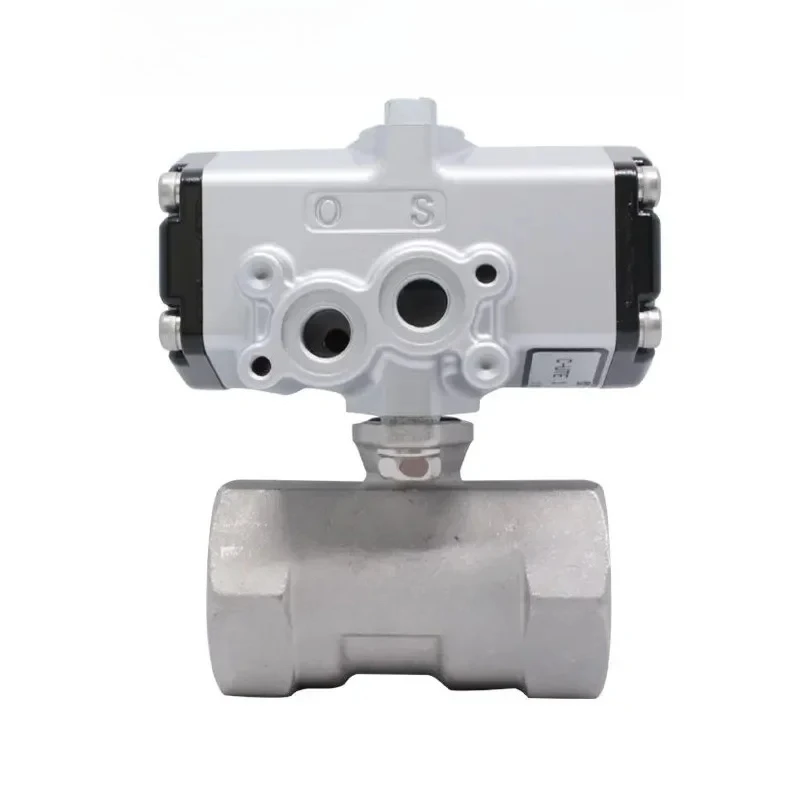 KITZ C-UTE 1/2inch DN15 DN20 DN25 Double Action  Pneumatic Actuators pn10 Stainless Steel Ball Valves Threaded for Gas