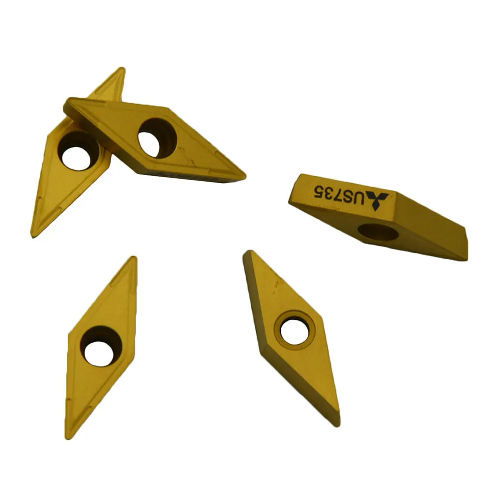 

Набор твердосплавных токарных вставок с высоким сцеплением, 10 шт. VCMT 110304 Оптимизированный дизайн для эффективной обработки изделий из стали и нержавеющей стали