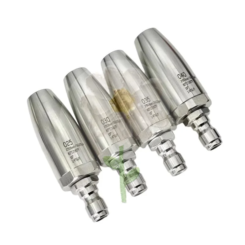 30/35/40/45/50 360° Stainless Steel Swivel Pressure Washer Nozzle Quick-Connect Lotus Spray Head For Tree Bark Rust Removal