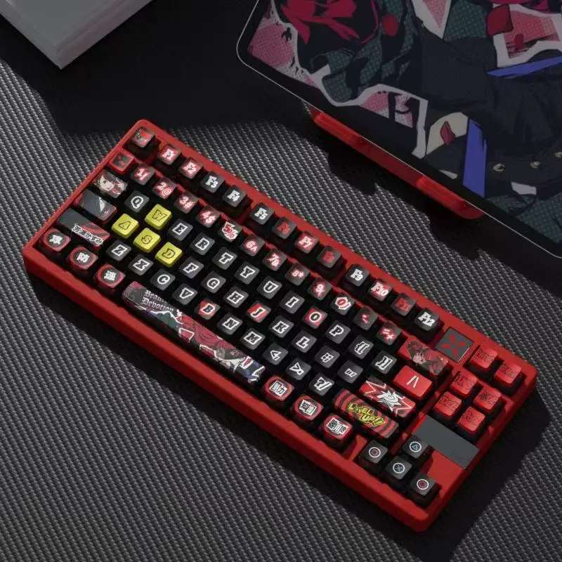 122 Klawisze Anime Tematyczne Nakładki na Klawisze Pięciostronne Barwione Sublimacyjnie PBT Wysokiej Jakości Personalizowane Nakładki Kasumi Ren do Klawiatury Mechanicznej Made68 — zdjęcie produktu 4