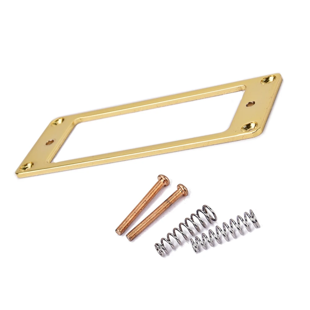 

Golden Mini Frame 68.8mm x 29mm Metal Guitar Pickup Rings Sturdy Covers for Humbucker Mounts Shiny Finish Electric Parts Short