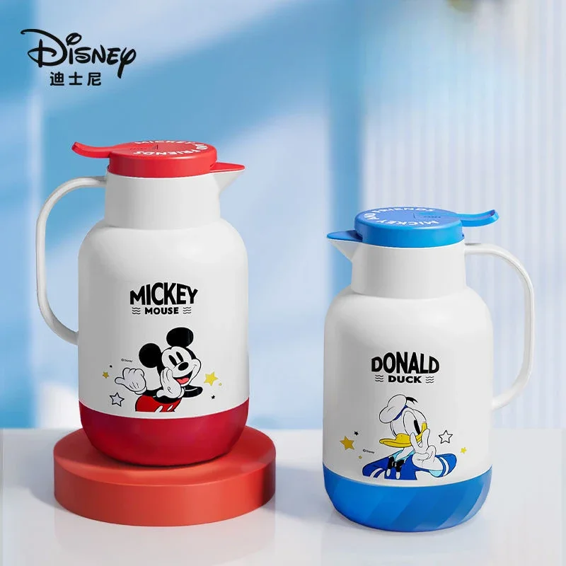 Disney cartoon large capacity household thermos kettle Mickey cute glass liner thermos bottle office dormitory portable kettle