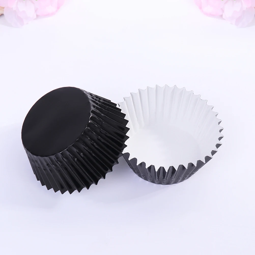 

200PCS Cake Liners Greaseproof Paper Baking Cups Elegant Cupcake Wrapper For Birthday Party Muffin Liners Aluminum Foil
