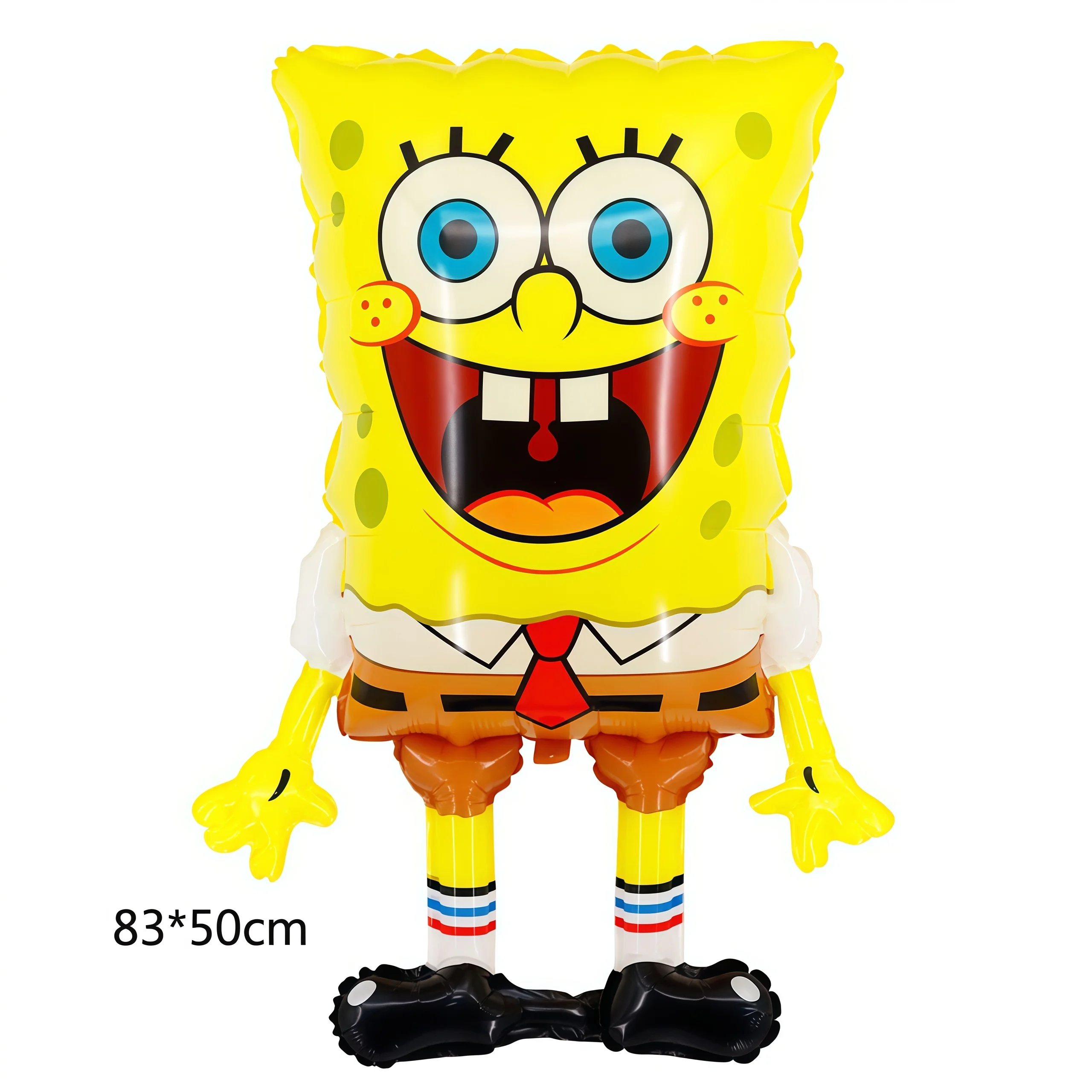 3/6/7Pcs SpongeBob SquarePants & Patrick Star Foil Balloons Set With Cake Topper Happy Birthday Banner Kids Birthday Party Decor view 4