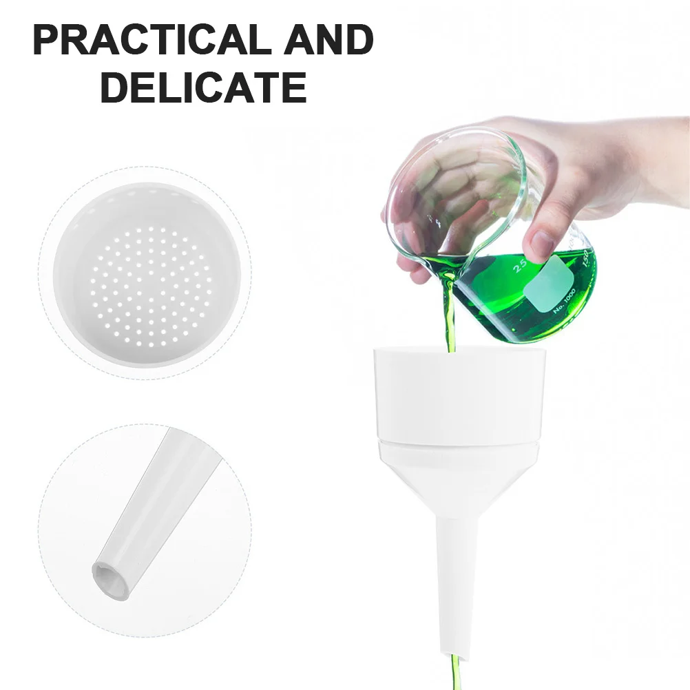 2Pcs Buchner Funnels PP Plastic High Quality Durable Laboratory Funnels Vacuum Filter Paper Cloth Science Experiment Tools