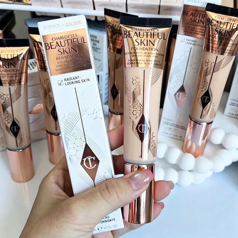 CT Makeup Set 30ml The Soft Light Essence Liquid Foundation Smooth Not Easy To Come Off Skin Hydration Pressed Powder Face Cosme