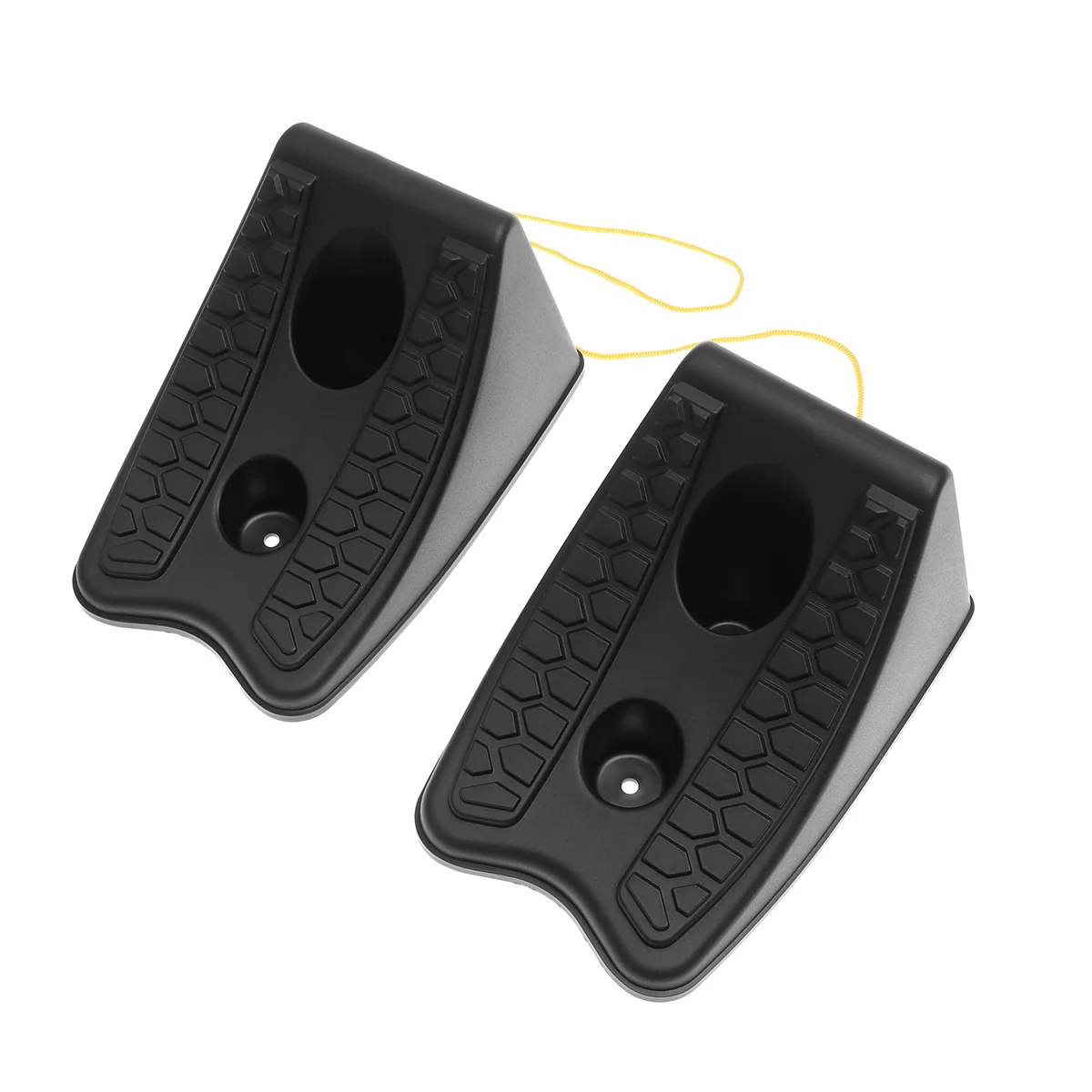 

2PCS Car Wheel Rubber Stop Slider Block Wheel Ramp Triangle Rubber Skid Stop Wheel Chocks(Black) Wheel Chocks Rubber