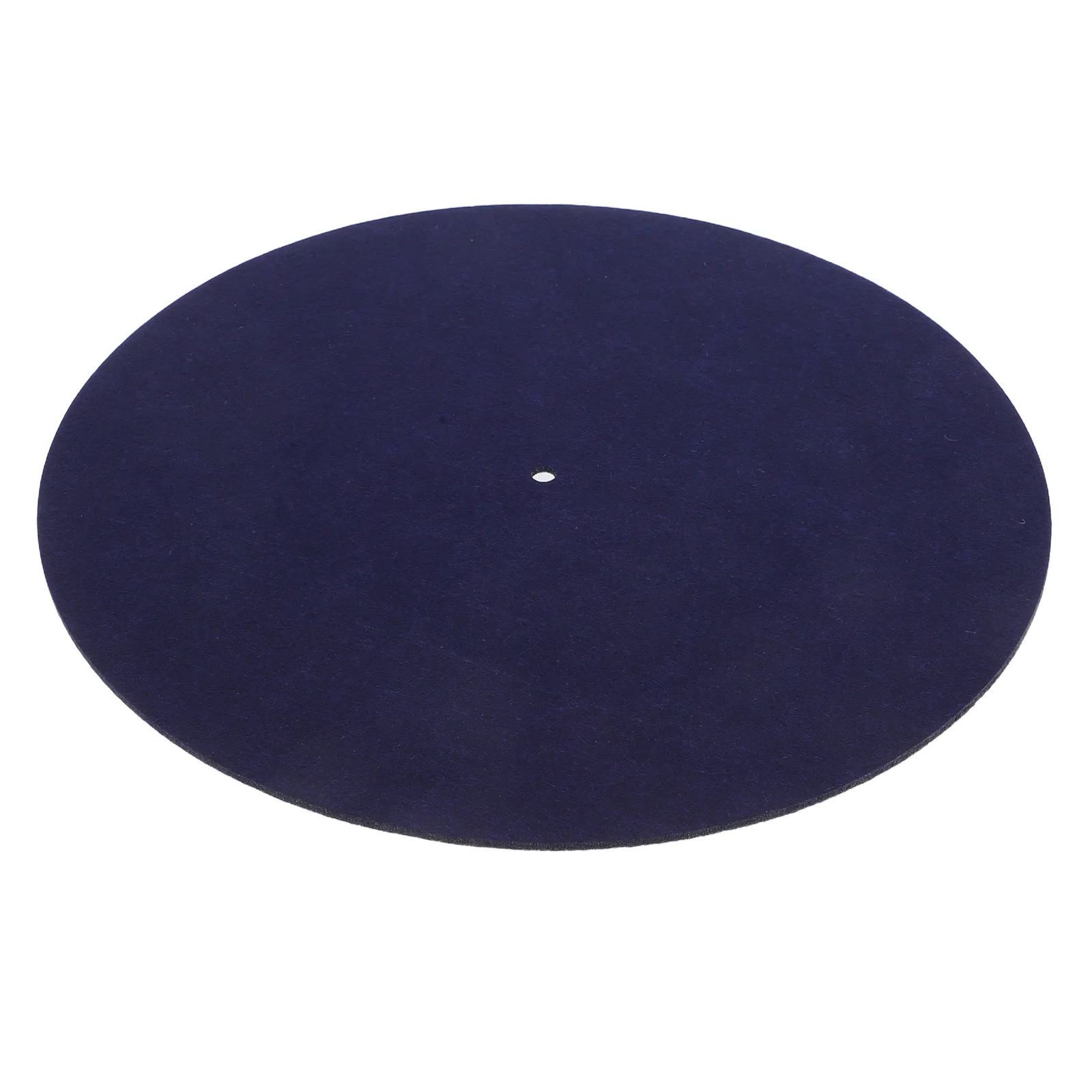 1 قطعة مسجل لاعب حصيرة الأزرق الداكن ورأى القرص الدوار Slipmat الفينيل القرص المضادة للاهتزاز الوسادة متوافق مع طبق الفونوغراف Dj