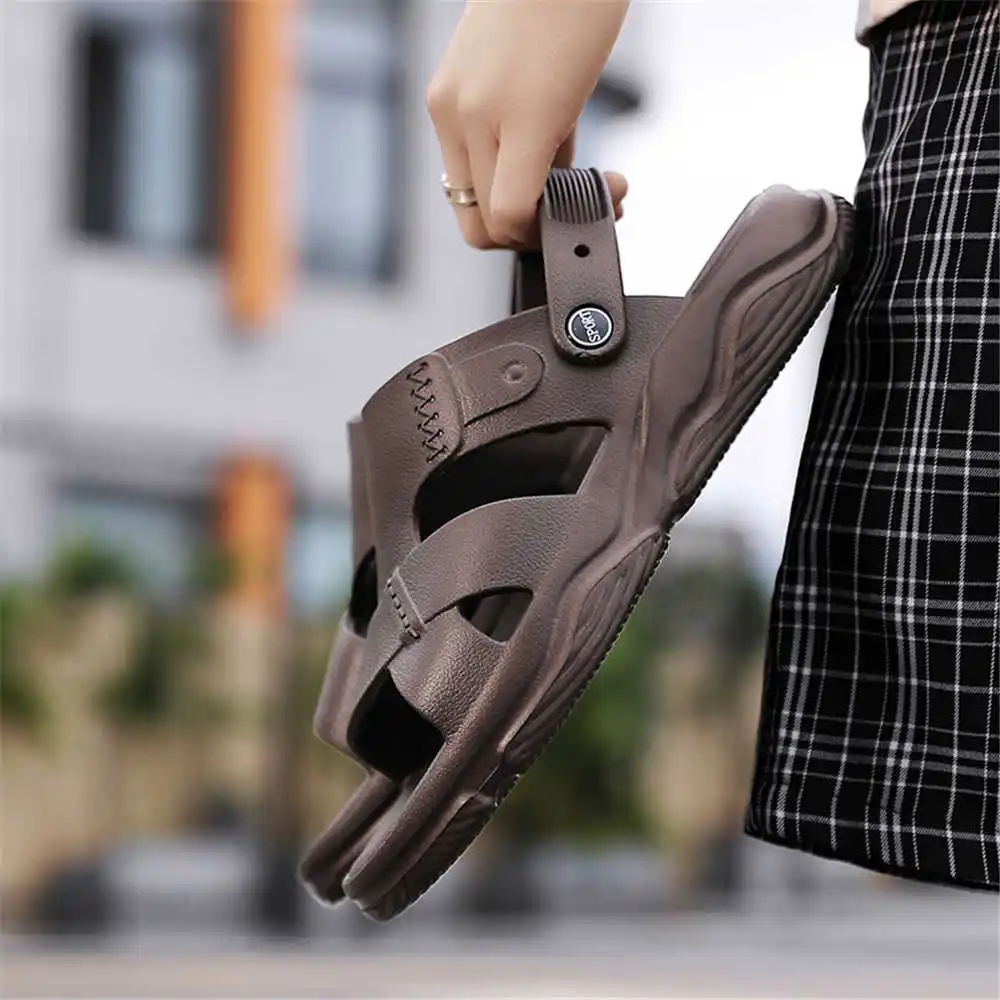 Demi-season Without Lacing Beach Flip Flops For Men Slippers Sports Shoes Mule Sandal Sneakers Loafers Collection Cosplay