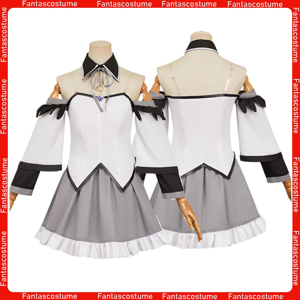 

Костюм Аниме для косплея Akemi Homura для женщин и девочек, топ Лолиты, юбка, перчатки, наряды, маскировка на Хэллоуин, праздничная одежда, костюм