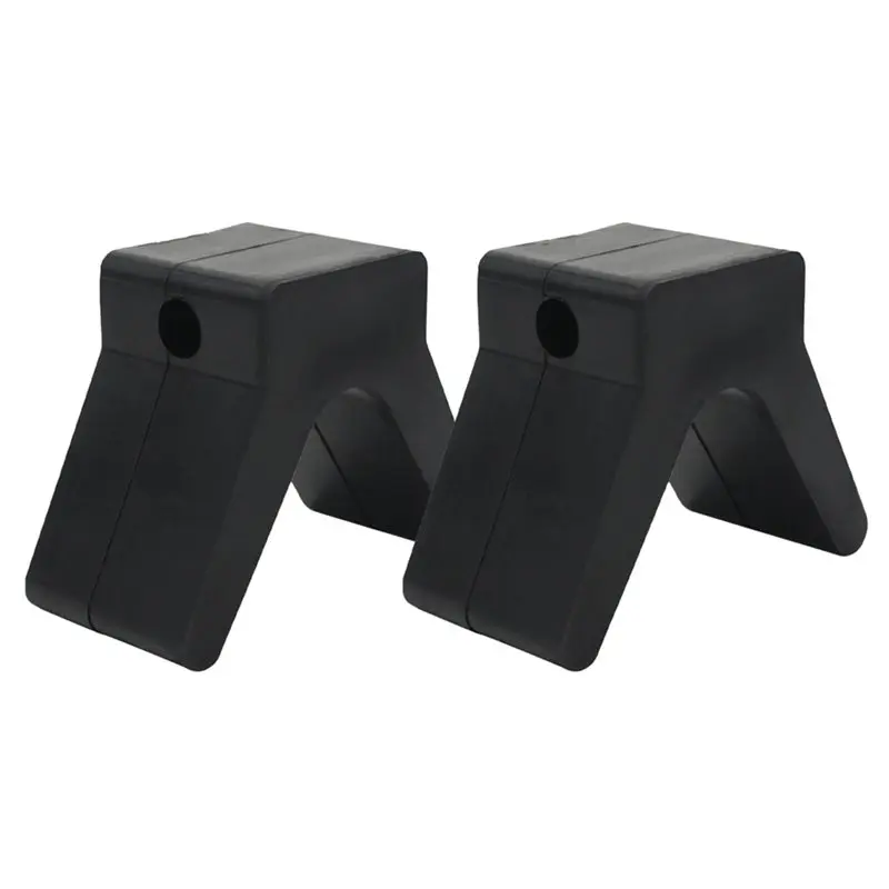 

2 шт. 2-дюймовые V-образные резиновые упоры для лодочных прицепов, черные, для яхт и каяков