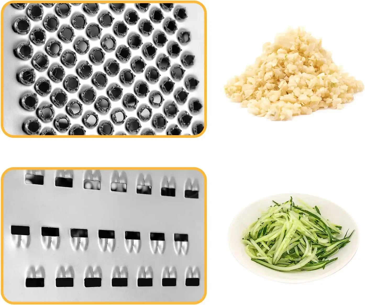 Stainless Steel 6 Sided Blades Box Grater Container Multipurpose Vegetables Cutter Manual Cheese Graters Kitchen Accessories