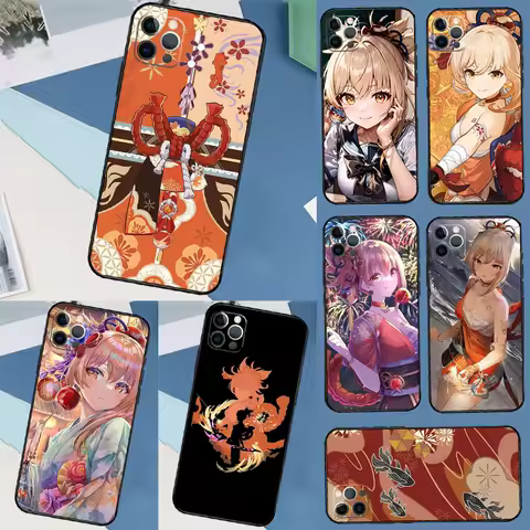 Genshin Impact Yoimiya Case For Samsung Galaxy S24 FE S21 FE S20 S22 S23 S25 Ultra S9 S10 Plus S23 FE Cover Coque