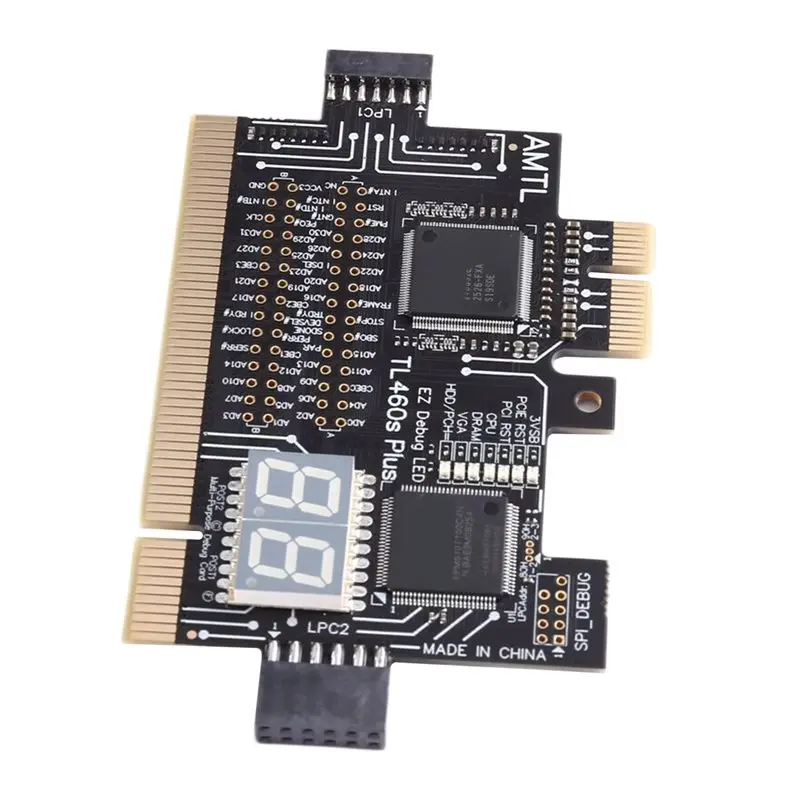 

TL460 Multi-Purpose PCI-E Test Card Computer PCI-E Diagnostic Card LPC Debug Card Auto Recognition Motherboard Compatibility
