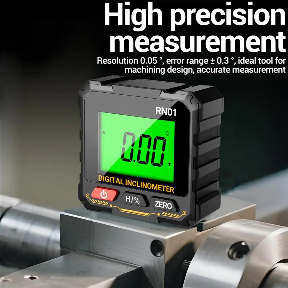 RN01 Digitale Hoekmeter Elektronisch Niveau Backlit Gradenboog Inclinometer Niveau Hoek Heerser Finder Houtbewerking Meetinstrument