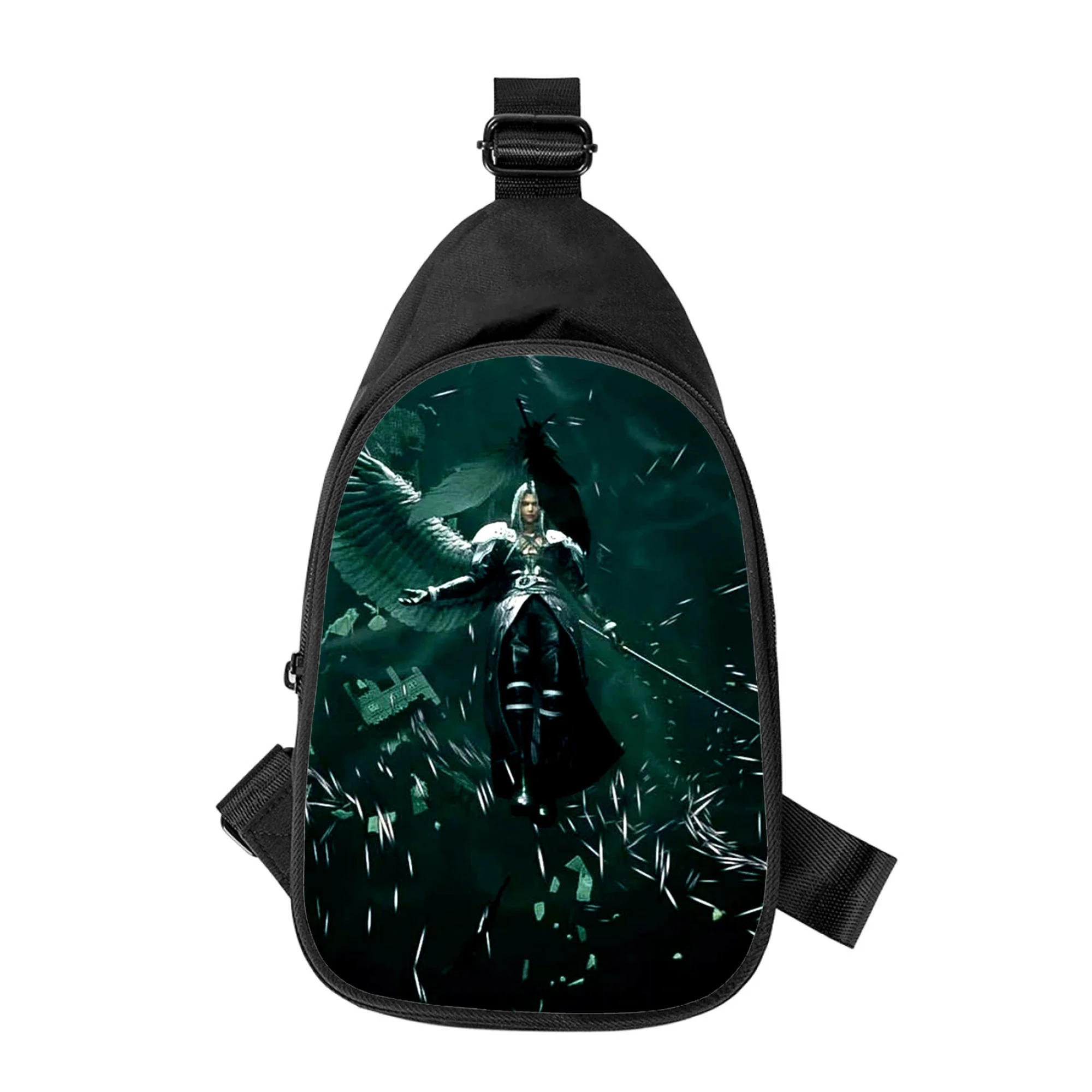 Letzte Fantasie Sephiroth 3D-Druck neue Männer Kreuz Brusttasche diagonal Frauen Umhängetasche Ehemann Schule Hüft tasche männliche Brust packung