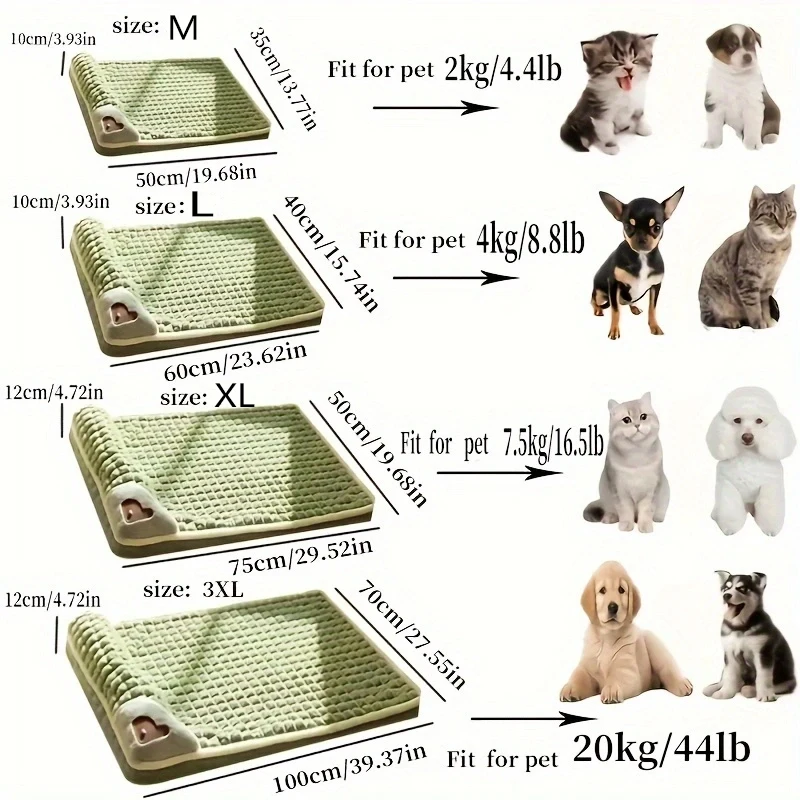 1pc Dog Mat, Four Seasons Universal Kennel, Sleeping Nest With Winter Removable And Washable Floor Mat, Dog Sleeping Mat, Pet So