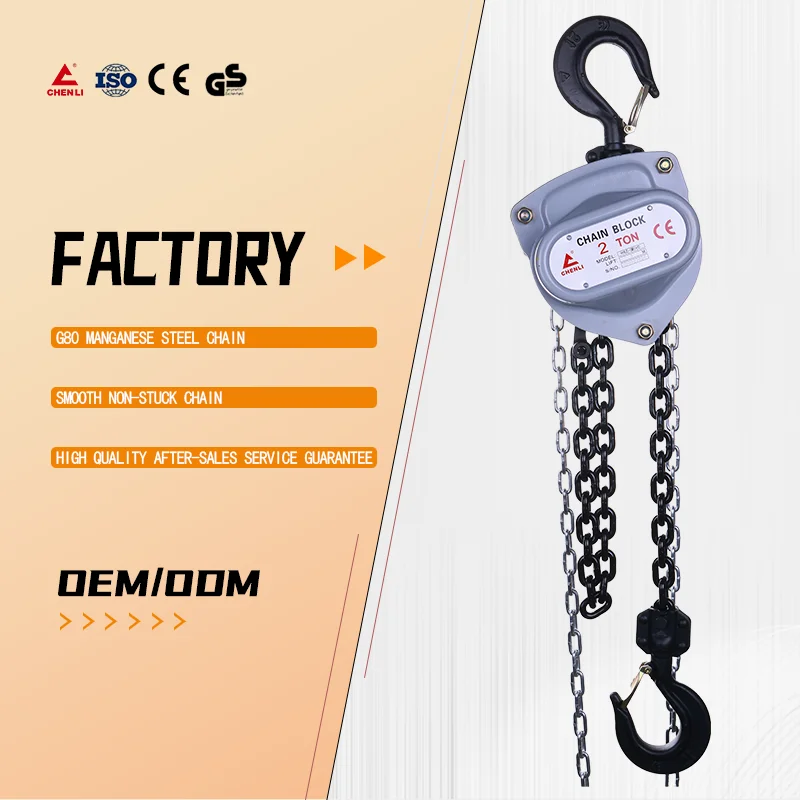 5T，3m Hand Chain Hoist Manual Hoist Chain Block