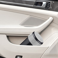 Car Ashtray with Lid Auto Ashtray with LED Light Cigarette Ashtray Smell Proof Diamond Car Trash Can for Car Travel Agency