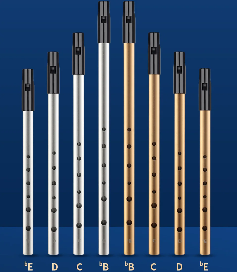 Penny Whistle D - صفارة أيرلندية أصلية من نوع تين