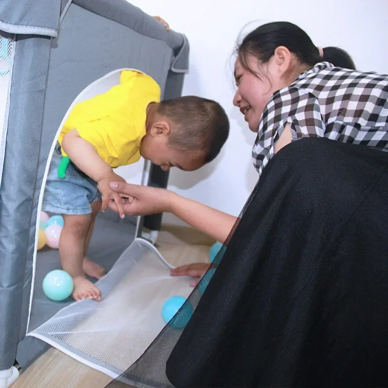 IMBABY 180x200 روضة أطفال كبيرة ملعب الطفل رمادي نشاط الطفل سياج الكرة بركة روضة للأطفال سلامة باري غرفة اللعب