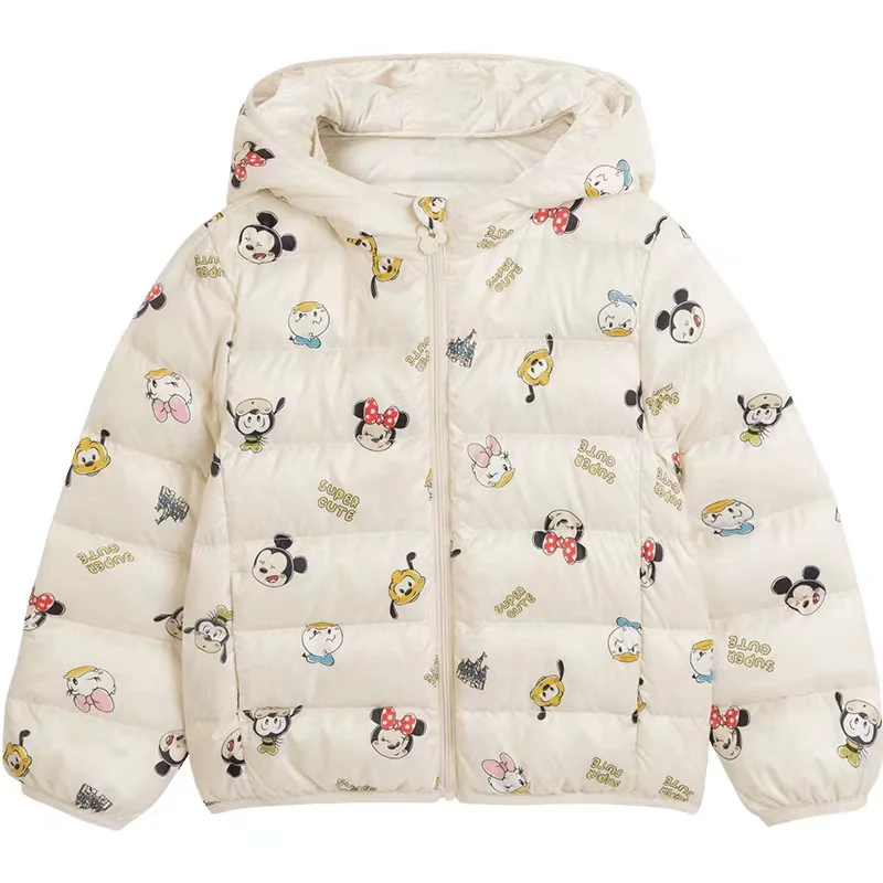 

Mickey Mouse Baby Winter Down Jacket Baby Cotton-padded Coat Boys Girls Clothing Winter Thickening Fleece Outwear for Kid