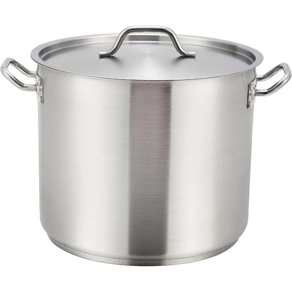 

Winware Stainless Steel 32 Quart Stock Pot with Cover, Silver