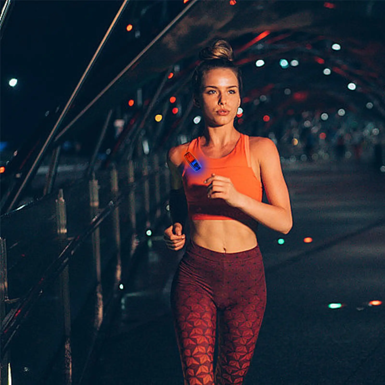 أحمر أزرق Led الكتف تحذير ضوء USB قابلة للشحن وامض كليب مصباح السلامة دورية إنذار فلاش إشارة أضواء ستروب