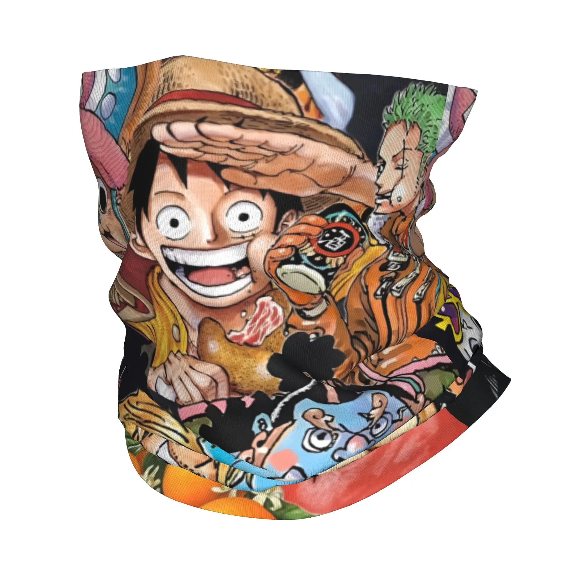Custom Chopper Janpan Anime Winter Headband Neck Warmer Men Women Ski Cycling Tube Scarf Comics  Face Bandana Gaiter