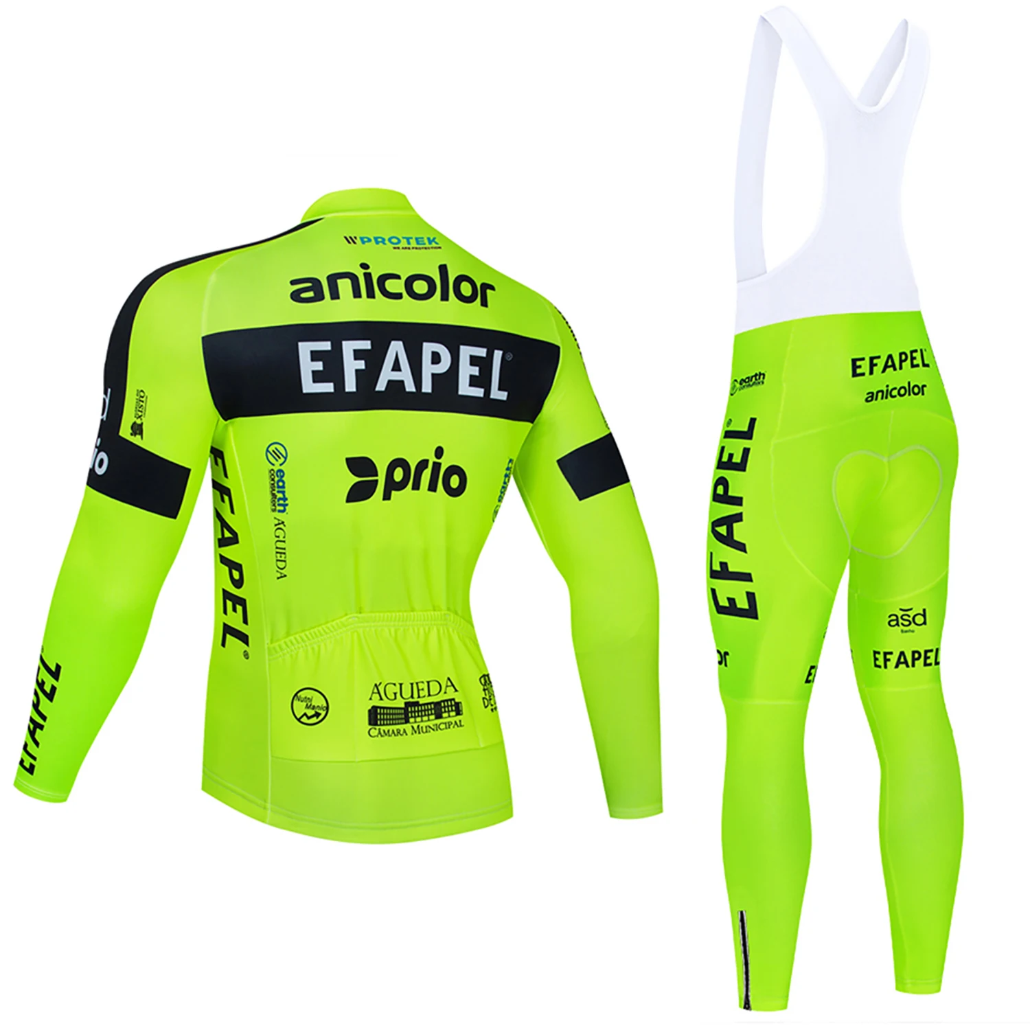 Fluor Yellow Cycling Jersey E - огляд і ціна Yellow Winter Clothing