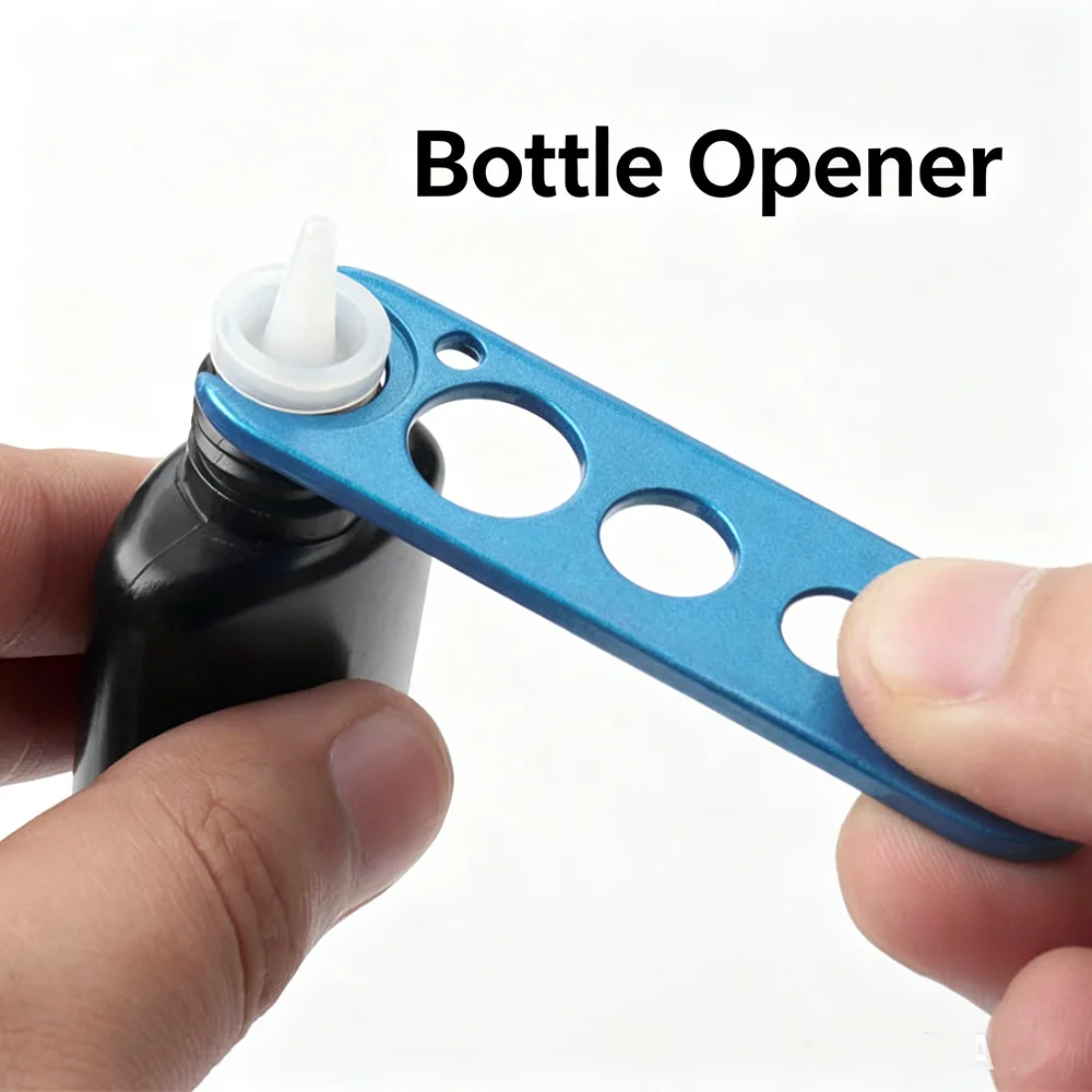 1/2PCS Eyelash Extension Glue Opener, Multi-Slot Stainless Steel Bottle Plug Remover Tool