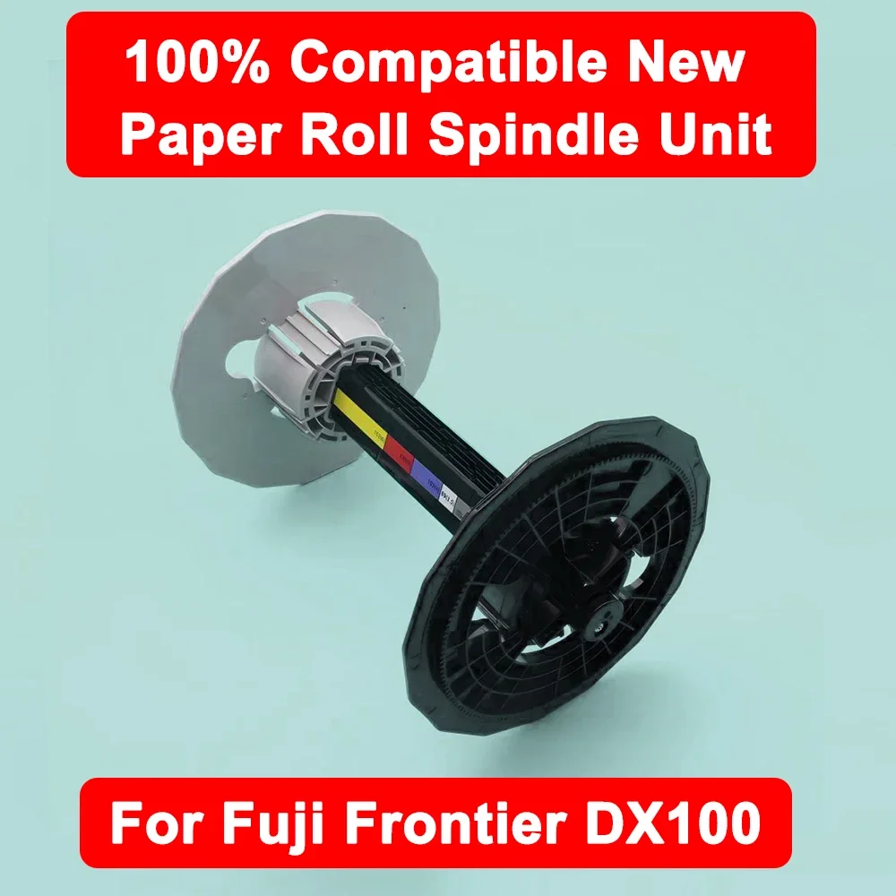 

100% Compatible New Paper Roll Spindle Unit For Fuji Frontier-S DX100 DX 100 Paper Roll Dry Minilab Spare Parts