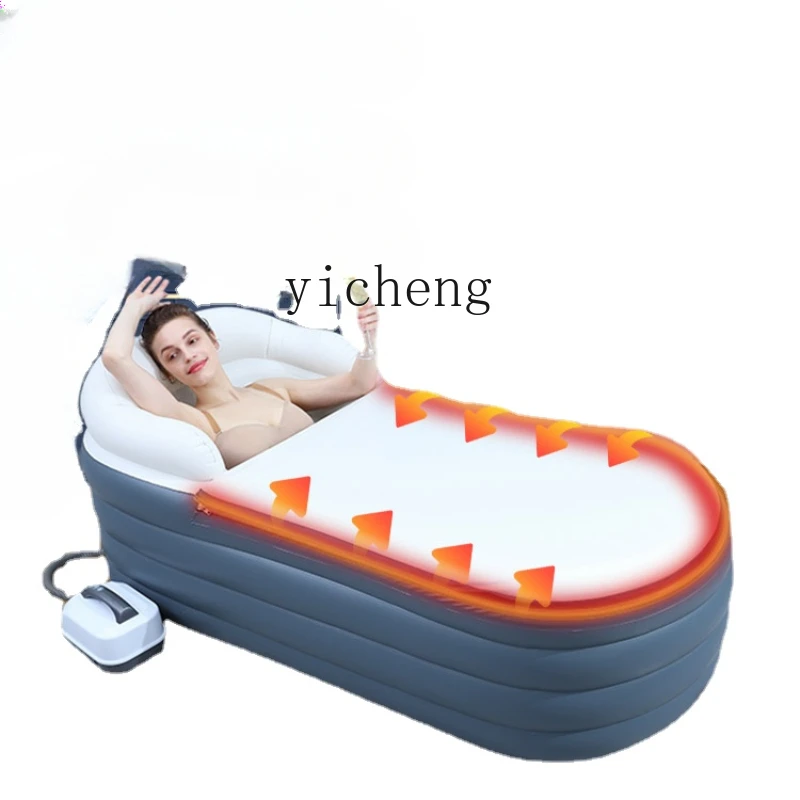 

Tqh Thermal Insulation Inflatable Massage Bathtub Spa Bath Machine Wave Bath Folding Bath Tub