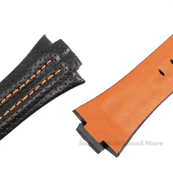 Cinturino per orologio in pelle per Seiko SNL017P1 SNL029P2 SNA595P2 SNL021P1 15x27mm Accessori per orologi con bracciale sportivo impermeabile