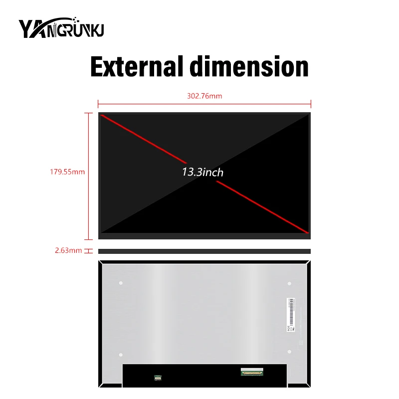 13.3 Inch NE133QUM N43 4K HDR400 LCD Screen 40pins with Type C HDMI Driver Board Touch Screen for Raspberry Pi