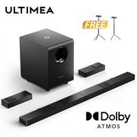 ULTIMEA 740W 7.1.4 Soundbar with Dolby Atmos for Smart TV,4K HDR Pass-through, Surround Sound Home Theater Bluetooth Speakers