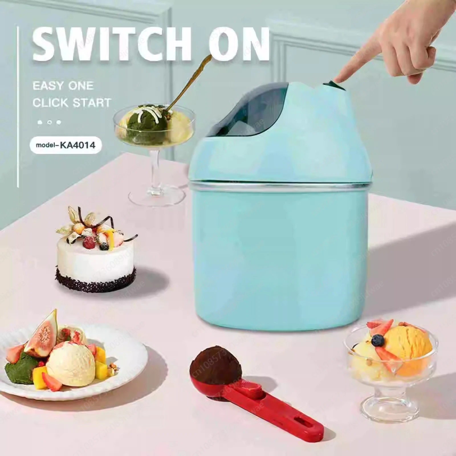 

Мини-домашняя машина для мороженого | 800 мл здоровый без добавок, домашний мороженый йогурт/мороженный сорбет/фруктовый сорбет, без десерта