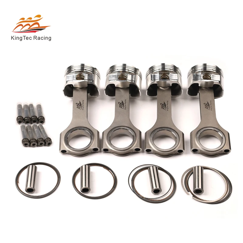KTC Racing 1NZ Forged 4340 Steel Connecting Rod 4032 Aluminum Piston Kit for Toyota 1NZ-FE Upgrade with ARP bolts