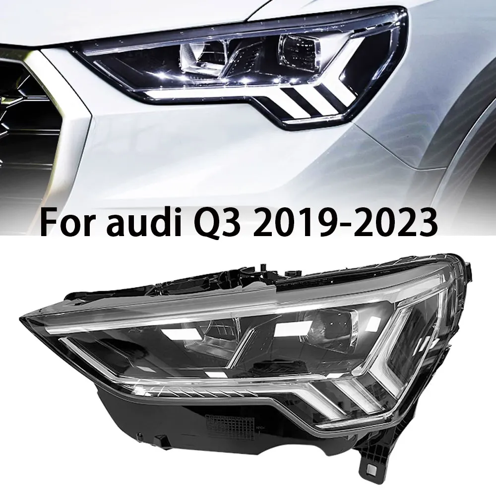 Car Led Headlights For Audi Q3 2019 2020 2021 2022 2023 Accessories Front Led DRL Lights Headlamp Assembly