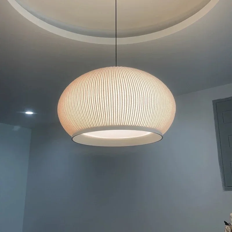 Lampe de pendentif LED tricotée nordique salon salle à manger lustre suspendu cuisine île chambre décor à la maison éclairage intérieur moderne