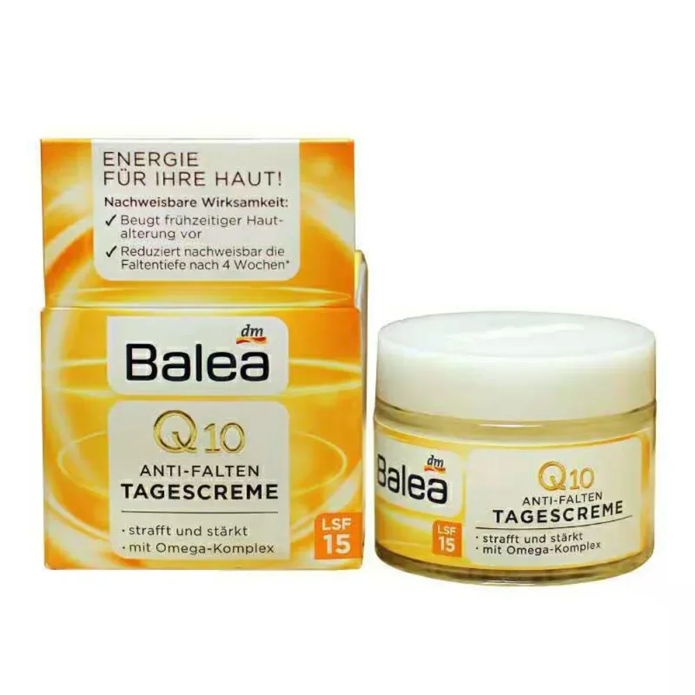 

Balea Coenzyme Q10 Day Cream 50ml 24 Hours Anti Wrinkle Lifting Tightening Moisturizing Deep Hydration Anti-aging Face Skin Care