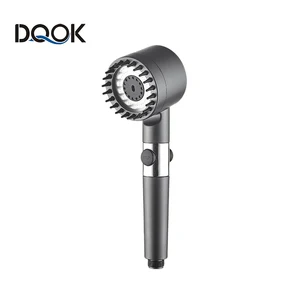 El duş başlığı yüksek basınçlı 3 mod, Filtre, darbe, ayarlanabilir, banyo Armatürleri siyah - filtrede 8 büyük satış, şiddetli yağmurdan gelen su, no. 1